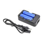 Batterijladerset 3.7V incl 2x BAK Cel 18650 2800mAh li-ion, Ophalen of Verzenden, Nieuw