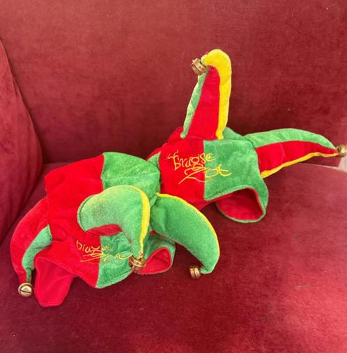 2 mutsjes Brugse Zot figuur, Kleding | Heren, Carnavalskleding en Feestkleding, Zo goed als nieuw, Carnaval, Ophalen of Verzenden