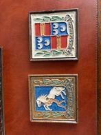 Tegels met wapen wassenaar Baarn 12cm bij 12 uit Delft, Antiek en Kunst, Ophalen of Verzenden