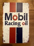 Mobil Racing Oil metalen reclamebord / wandbord (Old Look), Verzamelen, Nieuw, Reclamebord, Ophalen of Verzenden