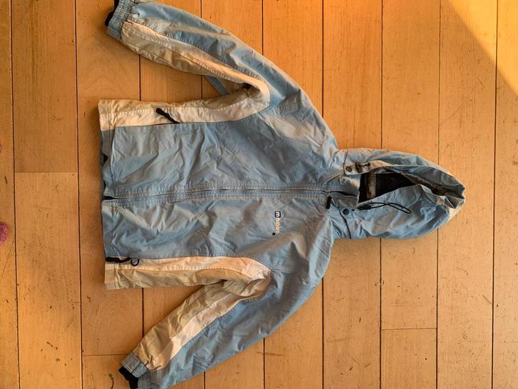 Mambo Ski Jas Dames Maat 38 blauw/wit/beige, Kleding | Dames, Wintersportkleding, Gedragen, Jack, Maat 38/40 (M), Ophalen of Verzenden
