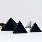 Natuurlijke Obsidiaan Piramide Decoratie (3 cm in diameter), Ophalen of Verzenden