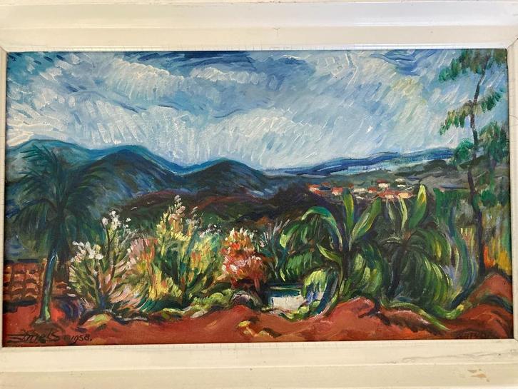 Schilderij Jacques Mels Pirituba 1958 tweede exemplaar, Antiek en Kunst, Kunst | Schilderijen | Klassiek, Ophalen of Verzenden
