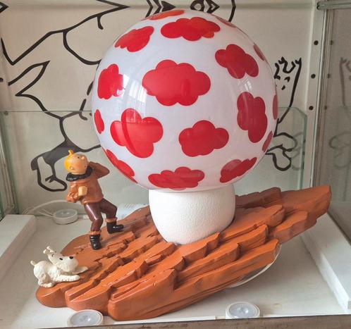Kuifje met champignon lamp beeld no Pigeon Leblon Fariboles, Verzamelen, Stripfiguren, Zo goed als nieuw, Beeldje of Figuurtje