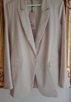 Nieuwe blazer XS 34 Studio Anneloes travelstof travel beige, Studio Anneloes, Beige, Nieuw, Ophalen of Verzenden