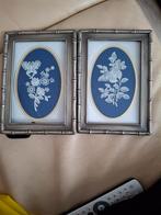 Twee metalen lijstjes met kantwerk, Minder dan 50 cm, Gebruikt, Metaal of Aluminium, Ophalen of Verzenden