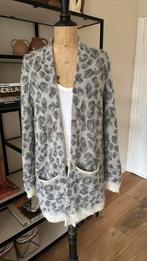 UNO DUE lang vest maat 42 grey/wolwit tinten zgan, Verzenden, Zo goed als nieuw, Maat 42/44 (L), Grijs