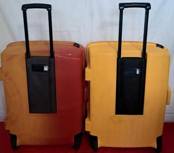 Samsonite Twee grote koffers Cijferslot adres label Hardcase beschikbaar voor biedingen