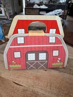 Houten speelgoed boerderij, Ophalen