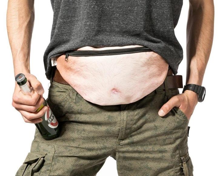 Bierbuik heuptas, Hobby en Vrije tijd, Feestartikelen, Nieuw, Feestartikel, Ophalen of Verzenden