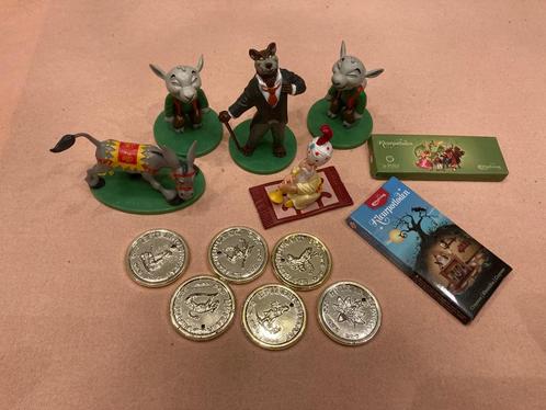 Efteling figuren wolf ezel fakir geitjes 5 stuks en munten!, Verzamelen, Efteling, Zo goed als nieuw, Beeldje of Poppetje, Ophalen of Verzenden