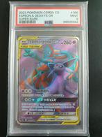 Espeon & Deoxys GX 166/150 chinees PSA 9, Ophalen of Verzenden, Zo goed als nieuw, Losse kaart, Foil