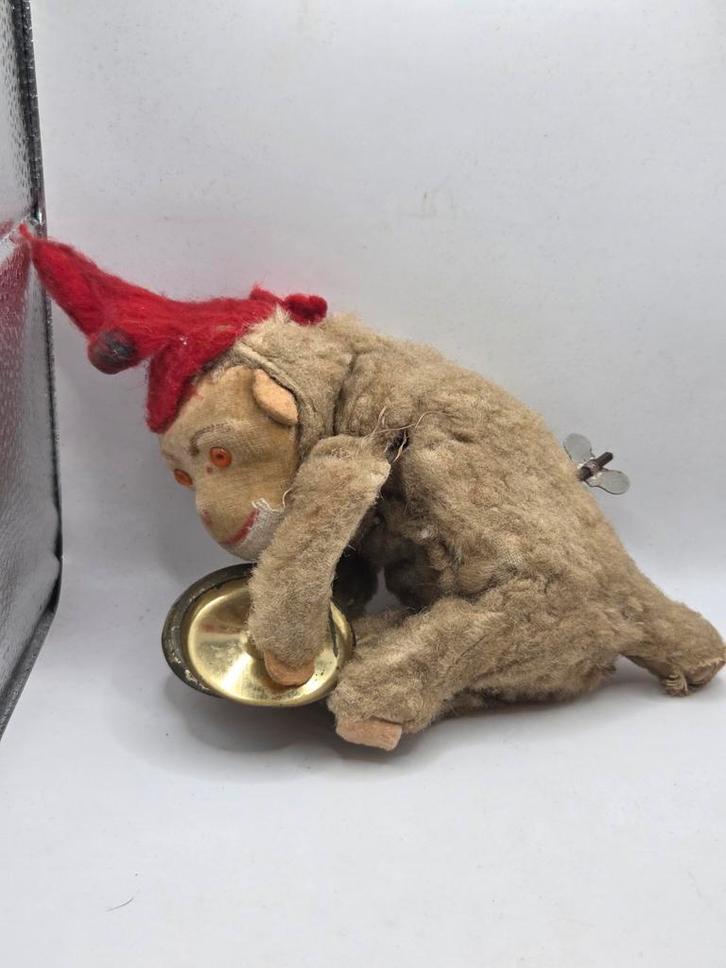 Vintage 1950 MSO West-Duitsland Speelgoed Aap met Bekkens, Antiek en Kunst, Antiek | Speelgoed, Ophalen of Verzenden