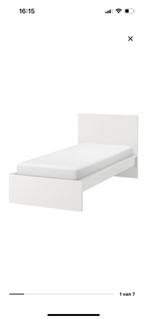 Malm Bed (1-persoons), Ophalen, 90 cm, Eenpersoons, Wit