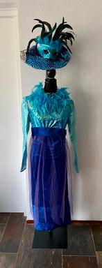 Aparte lange jurk maat S Frozen feest carnaval, Ophalen of Verzenden, Zo goed als nieuw, Carnaval