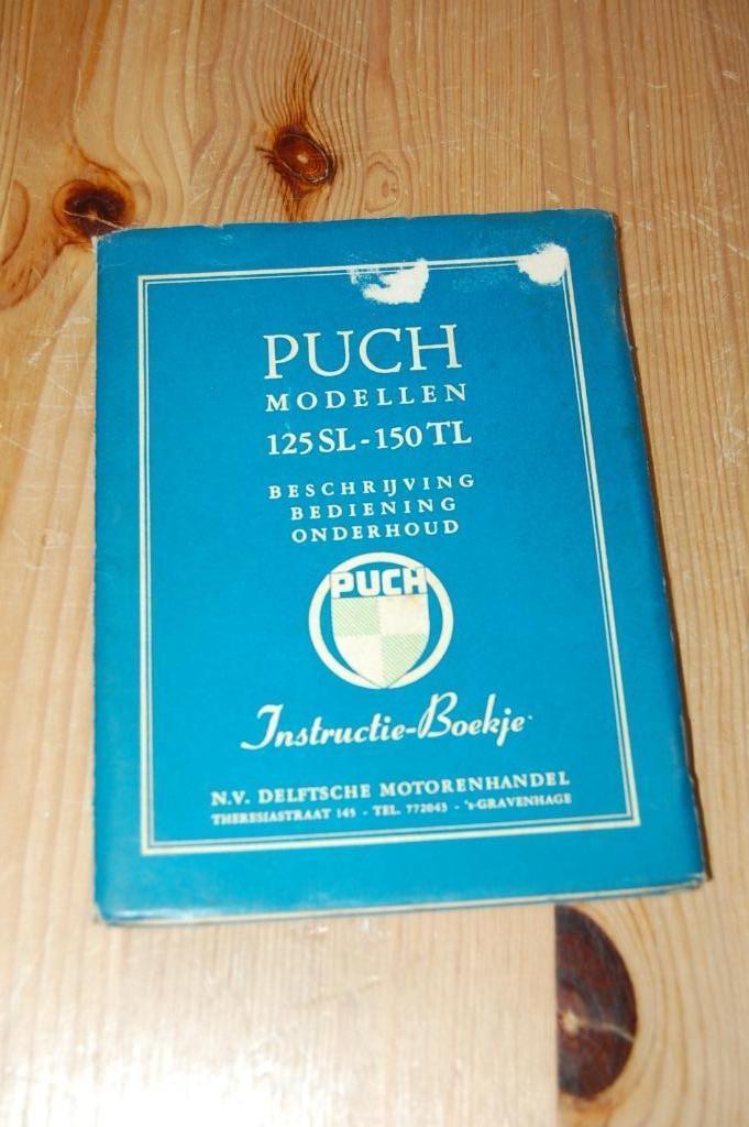 Puch 125 SL en 150 TL instruktieboek, Motoren, Handleidingen en Instructieboekjes, Overige merken, Ophalen of Verzenden