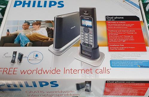 NIEUWE Philips Dual Phone Voip 433 telefoon, Telecommunicatie, Vaste telefoons | Handsets en Draadloos, Nieuw, 1 handset, Ophalen of Verzenden