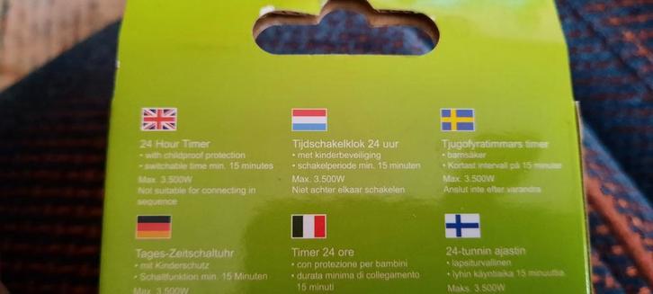 Analoge Tijdschakelklok 24 Uur - Nieuw!, Doe-het-zelf en Verbouw, Thermostaten, Nieuw, Ophalen of Verzenden