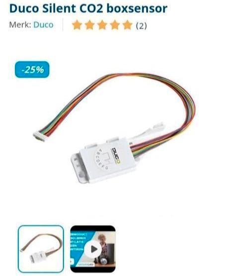 Duco Silent CO₂ Boxsensor ., Witgoed en Apparatuur, Airco's, Nieuw, Wandairco, Minder dan 60 m³, 3 snelheden of meer, Ophalen of Verzenden