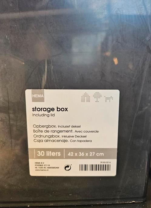 Storage box /opbergbox met deksel vd Hema 60 stuks., Diversen, Rommelmarktspullen, Zo goed als nieuw, Ophalen of Verzenden