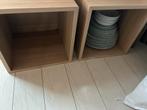 2 eketkastjes inclusief ophangsysteem, Ophalen, Zo goed als nieuw, Hout, Cd's