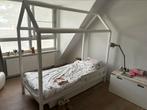 Huisbed wit met lades en matras, Kinderen en Baby's, Kinderkamer | Bedden, Ophalen, 85 tot 100 cm, Zo goed als nieuw, Lattenbodem