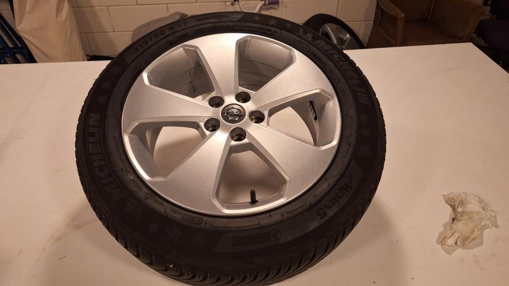 Set aluminium Opel velgen met zeer goede winterbanden, Ophalen
