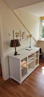 Wit IKEA dressoir, type HEMNES, Ophalen, 100 tot 150 cm, Glas, Zo goed als nieuw