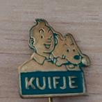 KUIFJE EN BOBBY SPELDJE GOUD/GROEN, Verzamelen, Speldjes, Pins en Buttons, Verzenden, Zo goed als nieuw, Figuurtje, Speldje of Pin