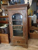 Super leuk oud vitrine kastje, Antiek en Kunst, Ophalen of Verzenden