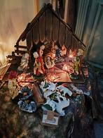Antieke kerststal, nog van onze Oma. Maar nu overcompleet, Ophalen of Verzenden