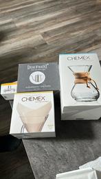 Chemex filter koffie set + Joe frex drip kettle, Ophalen of Verzenden, Zo goed als nieuw