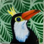 Tropische vogel met kroon, Ophalen of Verzenden