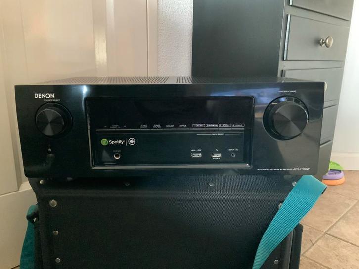 Denon AVR-X1100W Receiver - Topstaat!, Audio, Tv en Foto, Versterkers en Receivers, Zo goed als nieuw, 5.1, 60 tot 120 watt, Denon