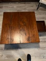 Koloniale Salontafel Vierkant 90x90, Ophalen, Gebruikt, 50 tot 100 cm, 50 tot 100 cm