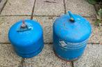 Twee Campingaz gasflessen met afsluiters (904 + 907), Ophalen of Verzenden, Gebruikt