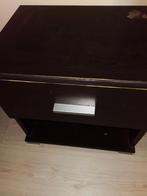 2 zwarte nachtkastjes zie foto's 44 cm breed 42 hoog, Huis en Inrichting, Slaapkamer | Nachtkastjes, Ophalen, Gebruikt, Minder dan 45 cm