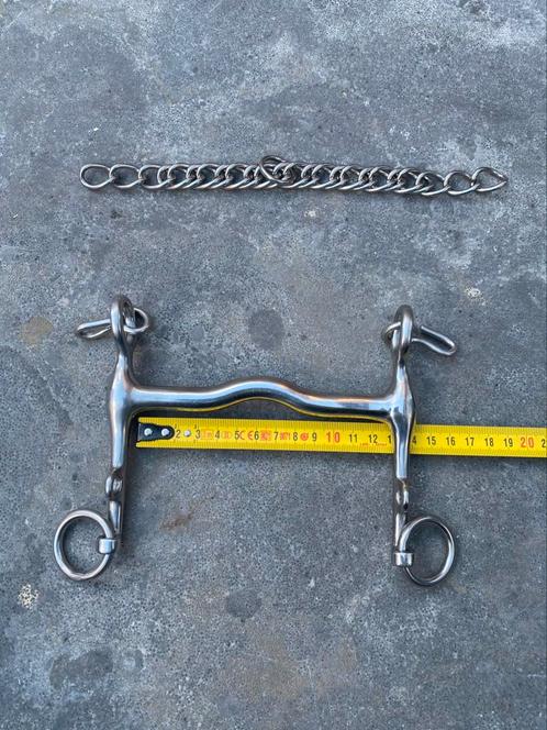 Nieuwe Vaste Dressuurstang + Ketting / Maat: 12.5, Dieren en Toebehoren, Paarden en Pony's | Overige Paardenspullen, Nieuw, Overige soorten