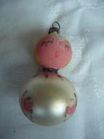 Oude glazen poolse kerstbal poppetje, Diversen, Kerst, Ophalen of Verzenden, Gebruikt
