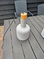 Betonnen Hanglamp met Houten Accent, Hout, Ophalen of Verzenden, Zo goed als nieuw, Modern
