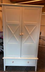 Witte Kledingkast met Lade en Deuren, Huis en Inrichting, Ophalen, Gebruikt, 100 tot 150 cm, Met lade(s)
