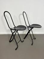 Dafne klapstoelen van Gastone Rinaldi voor Thema Italië 1979, Ophalen, Zwart, Eén