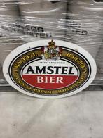 Vintage Amstel Bier Bord 1960/1970, Ophalen of Verzenden, Gebruikt, Reclamebord