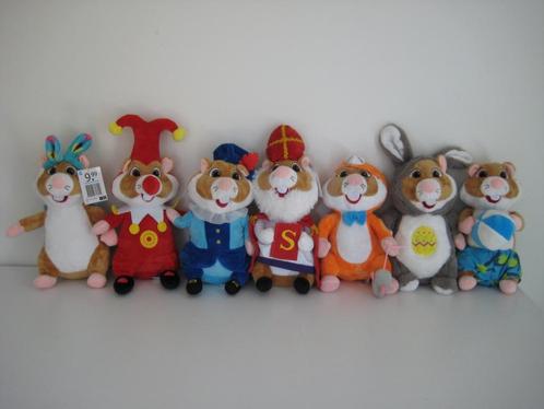 5 AH Hamsters Sint Piet Pasen Efteling kat met muis ZGAN, Kinderen en Baby's, Speelgoed | Knuffels en Pluche, Zo goed als nieuw