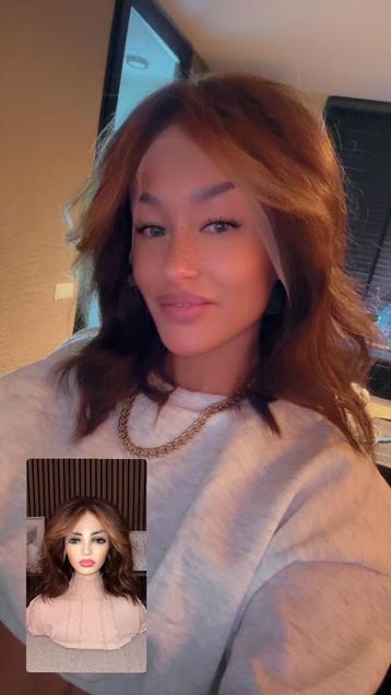 Front lace wig haarwerk pruik beschikbaar voor biedingen