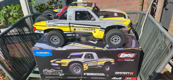 Losi super Baja Rey 2.0 zgan, Hobby en Vrije tijd, Modelbouw | Radiografisch | Auto's, Zo goed als nieuw, Benzine, Ophalen of Verzenden