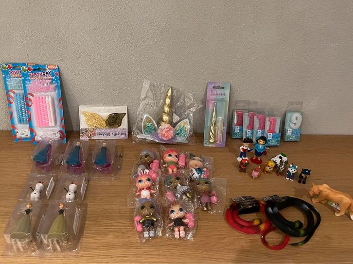 Taart Decoratie Set - LOL, Frozen, Unicorn, Hobby en Vrije tijd, Taarten en Cupcakes maken, Nieuw, Versiering, Taarten of Cupcakes