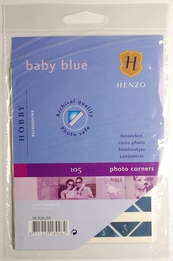 Henzo baby fotohoekjes blauw beschikbaar voor biedingen
