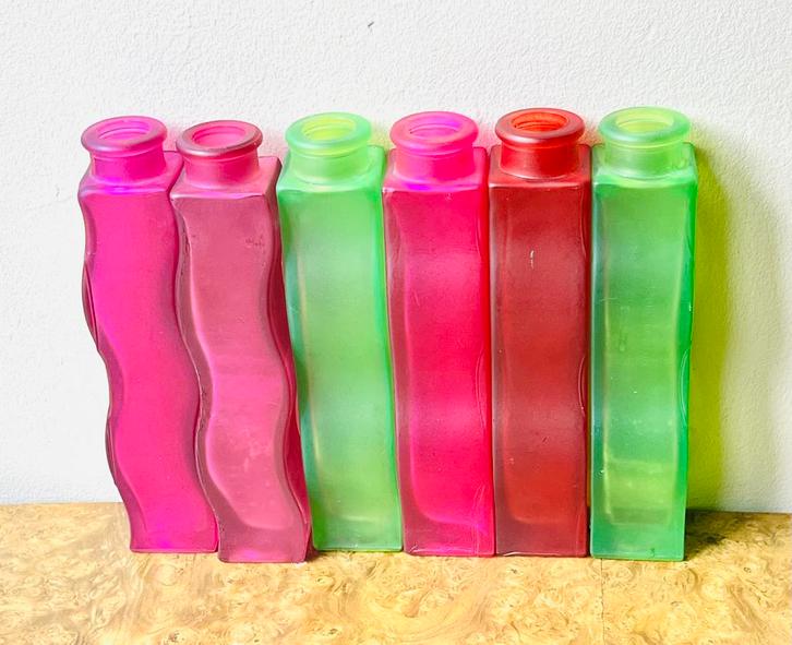 Classic IKEA Skämt glass vases x 6, Antiek en Kunst, Antiek | Glas en Kristal, Ophalen of Verzenden