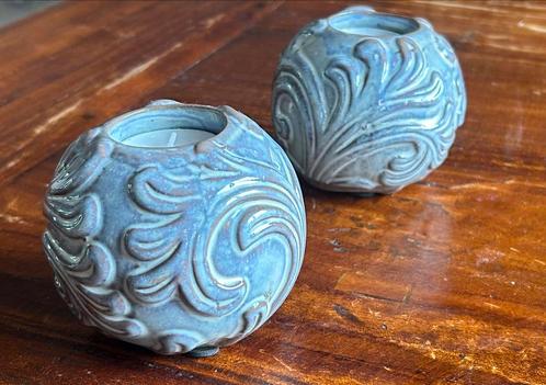(Setprijs) 2 decoratieve waxinelichthouders, Huis en Inrichting, Woonaccessoires | Kandelaars en Kaarsen, Zo goed als nieuw, Kandelaar